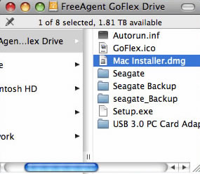 freeagent goflex software for mac
